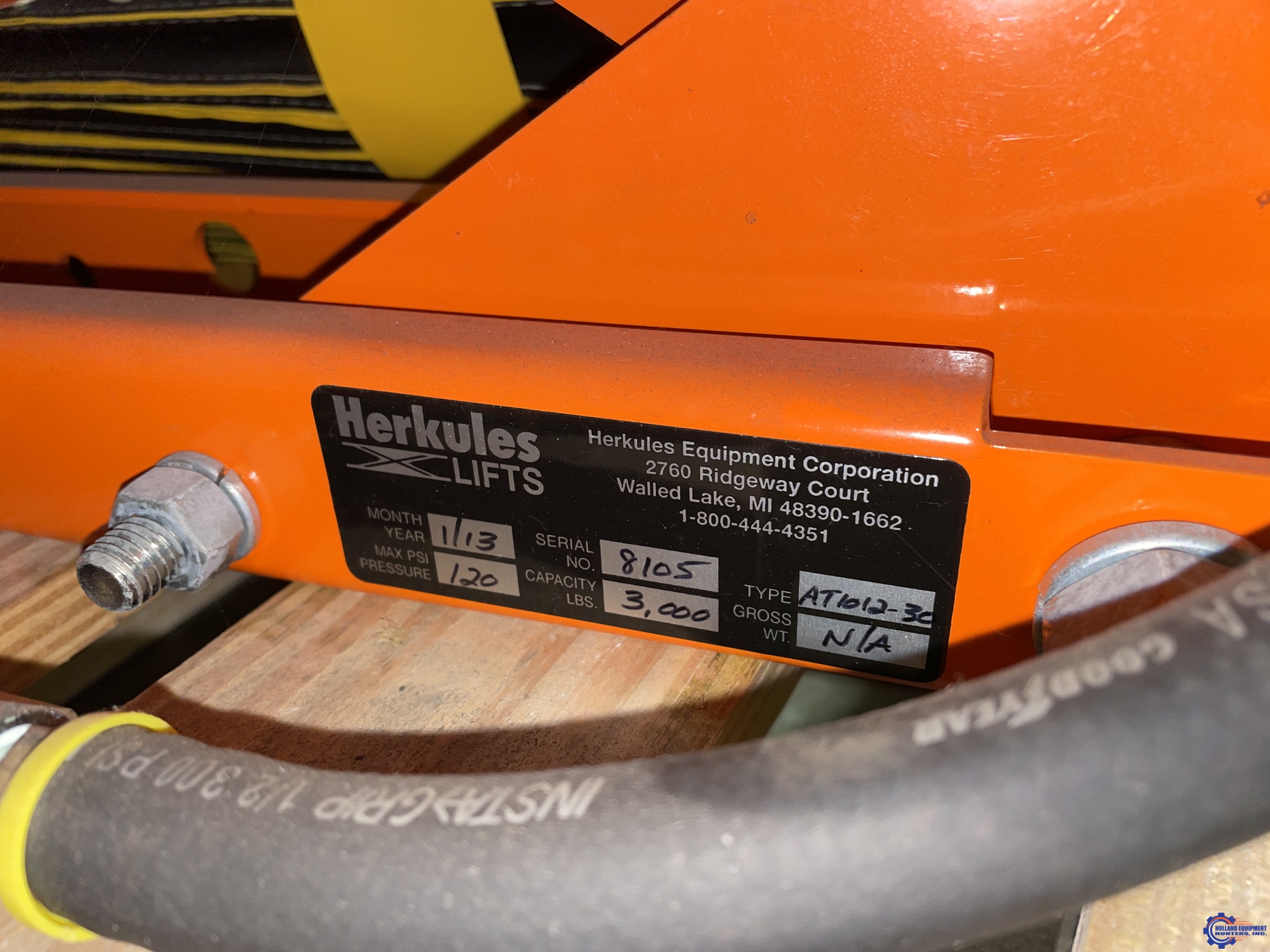 2013 HERKULES AT1012-30 Material Handling, Lifts | Holland Equipment Hunters, Inc.