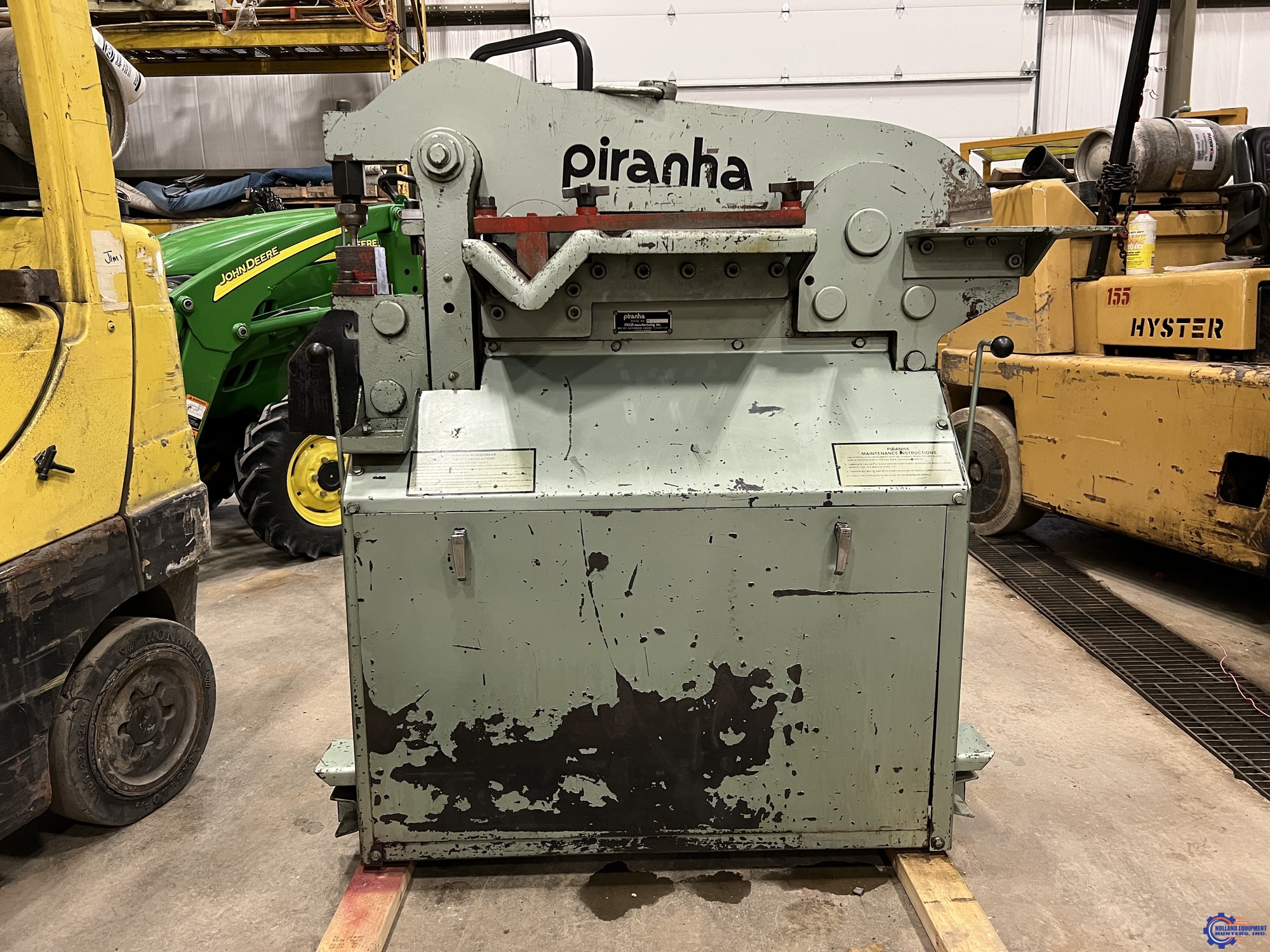 Piranha P3 Fabricating Machinery, Hydraulic Iron Worker | Holland Equipment Hunters, Inc.