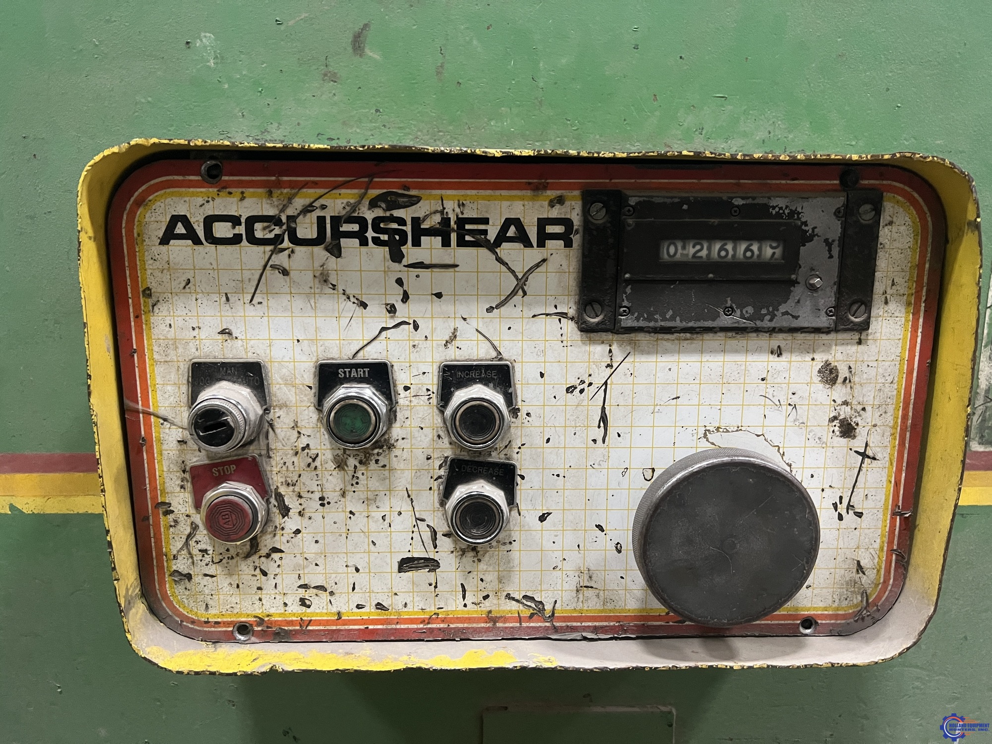 1987 ACCURSHEAR 837510 Fabricating Machinery, Power Squaring Shears (Inch) | Holland Equipment Hunters, Inc.
