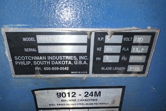 SCOTCHMAN 9012-24m Fabricating Machinery, Hydraulic Iron Worker | Holland Equipment Hunters, Inc. (7)